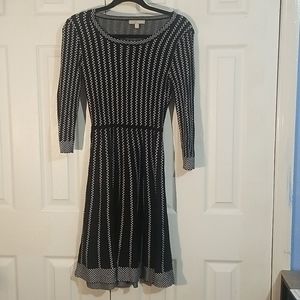 Appraisal Black and white sweater dress
